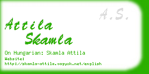 attila skamla business card